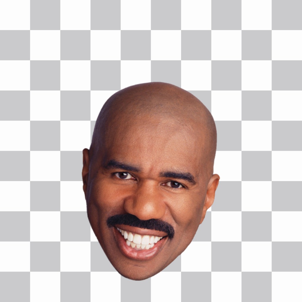 Autocollant du visage Steve Harvey à mettre sur vos photos ..