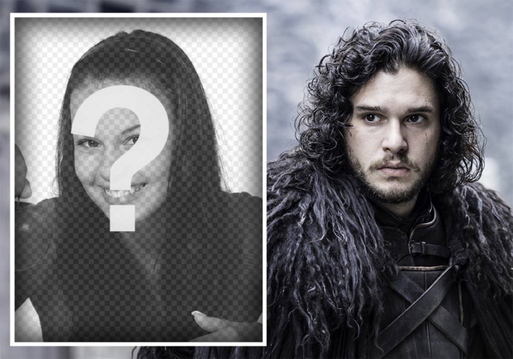 Effet photo avec Jon Snow à télécharger une photo ..