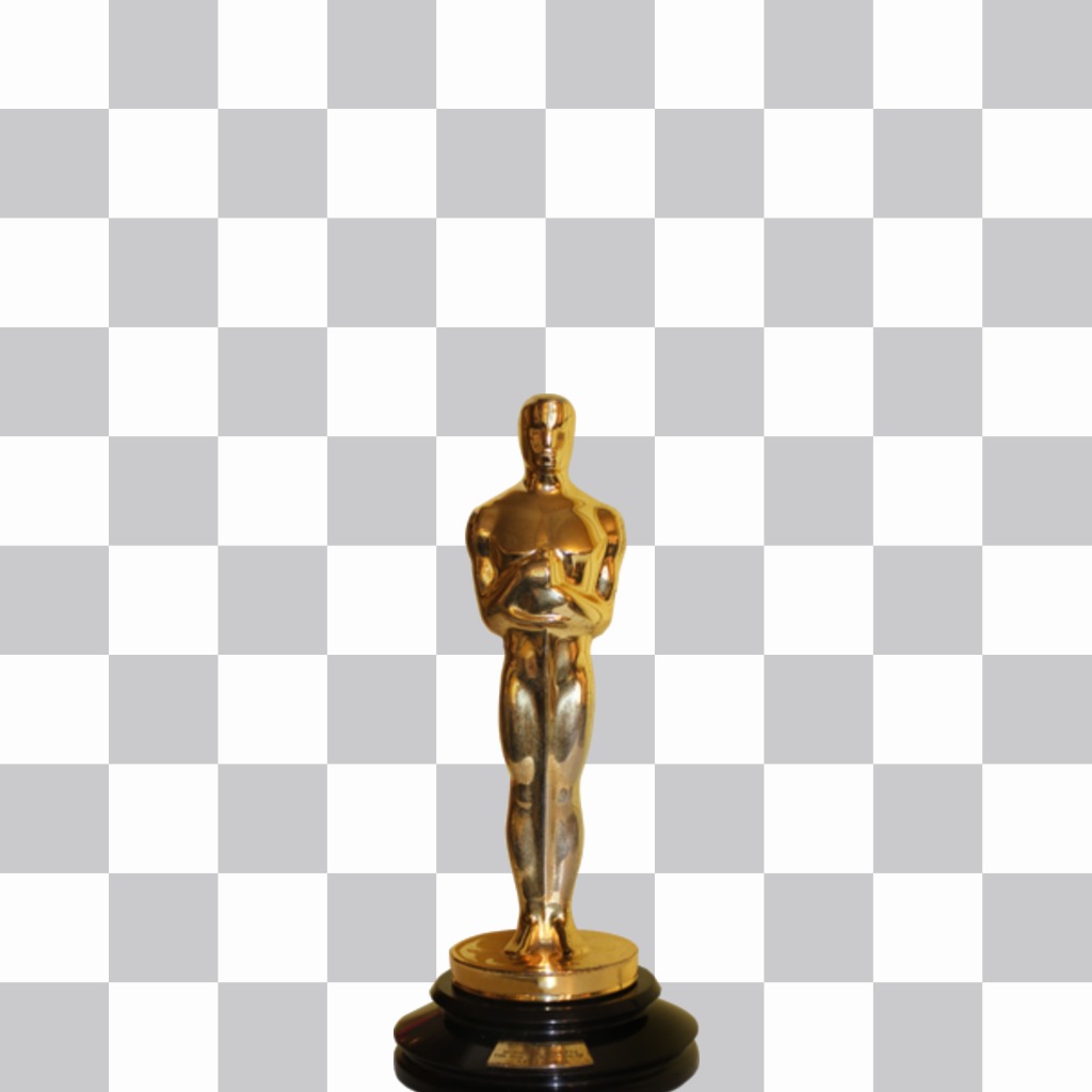 Autocollant de la statuette Oscar pour vos photos ..