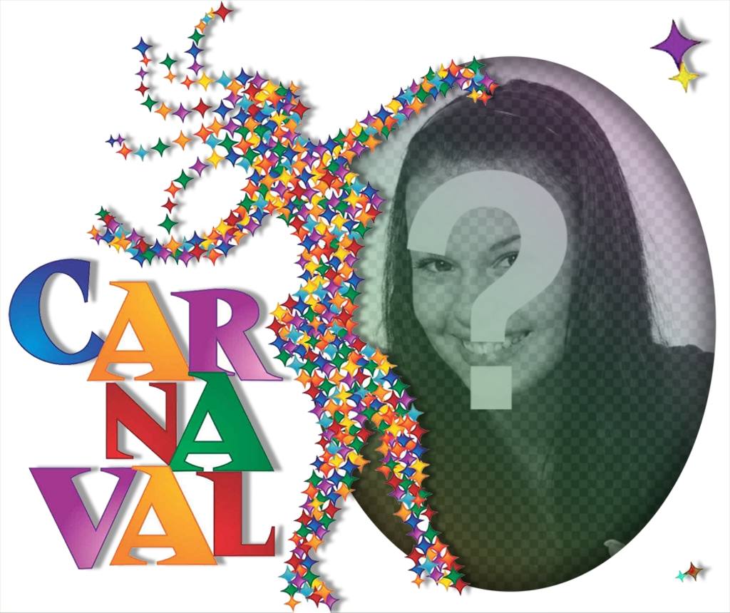 Effet coloré pour célébrer Carnaval avec votre photo et pour leffet photo ..