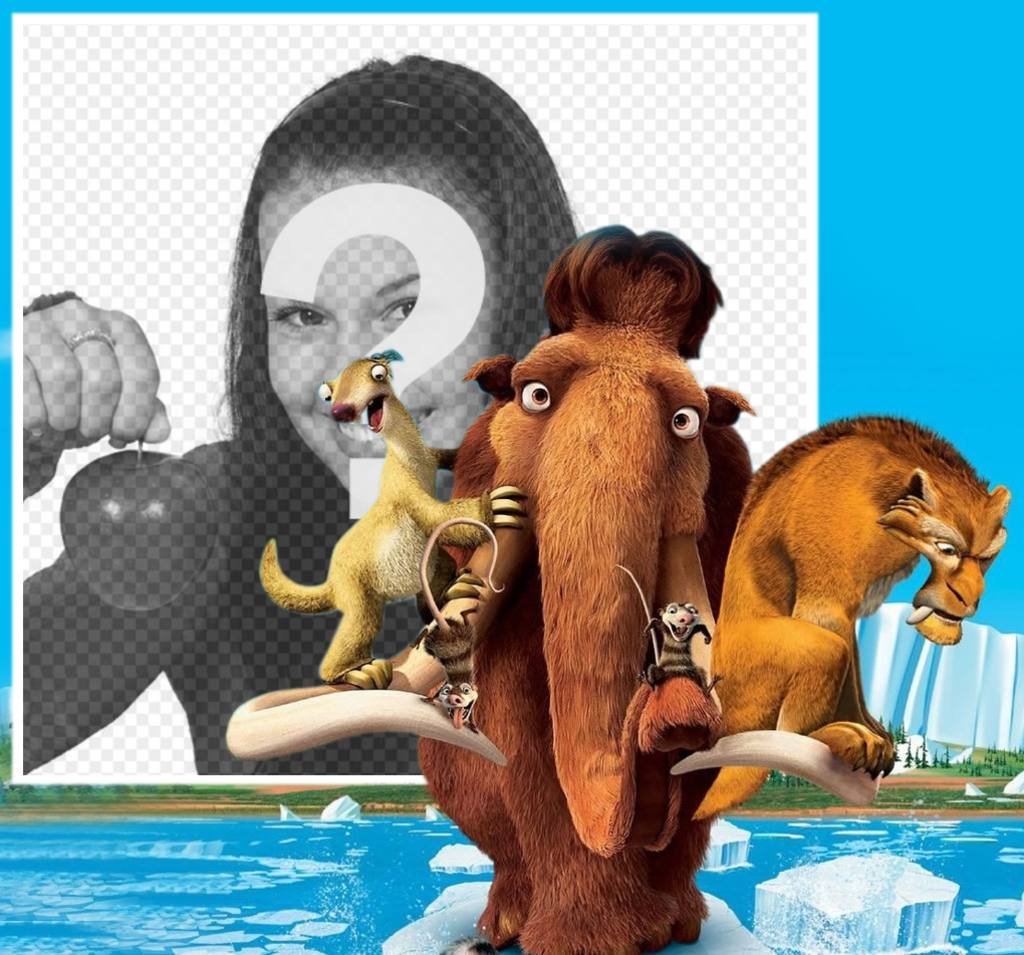 Effet photo avec les personnages du film Ice Age pour récupérer ..