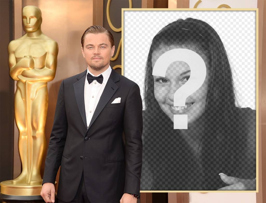 Leonardo DiCaprio à la cérémonie des Oscars pour modifier avec votre photo ..