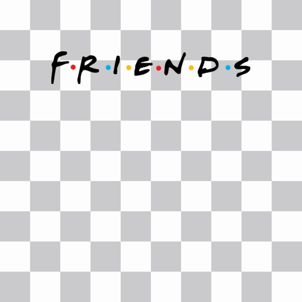 Logo de la célèbre série AMIS à mettre sur votre photos ..