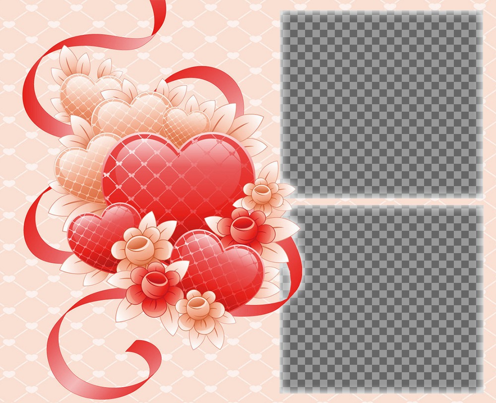 Effet photo pour deux photos avec un motif dun ..