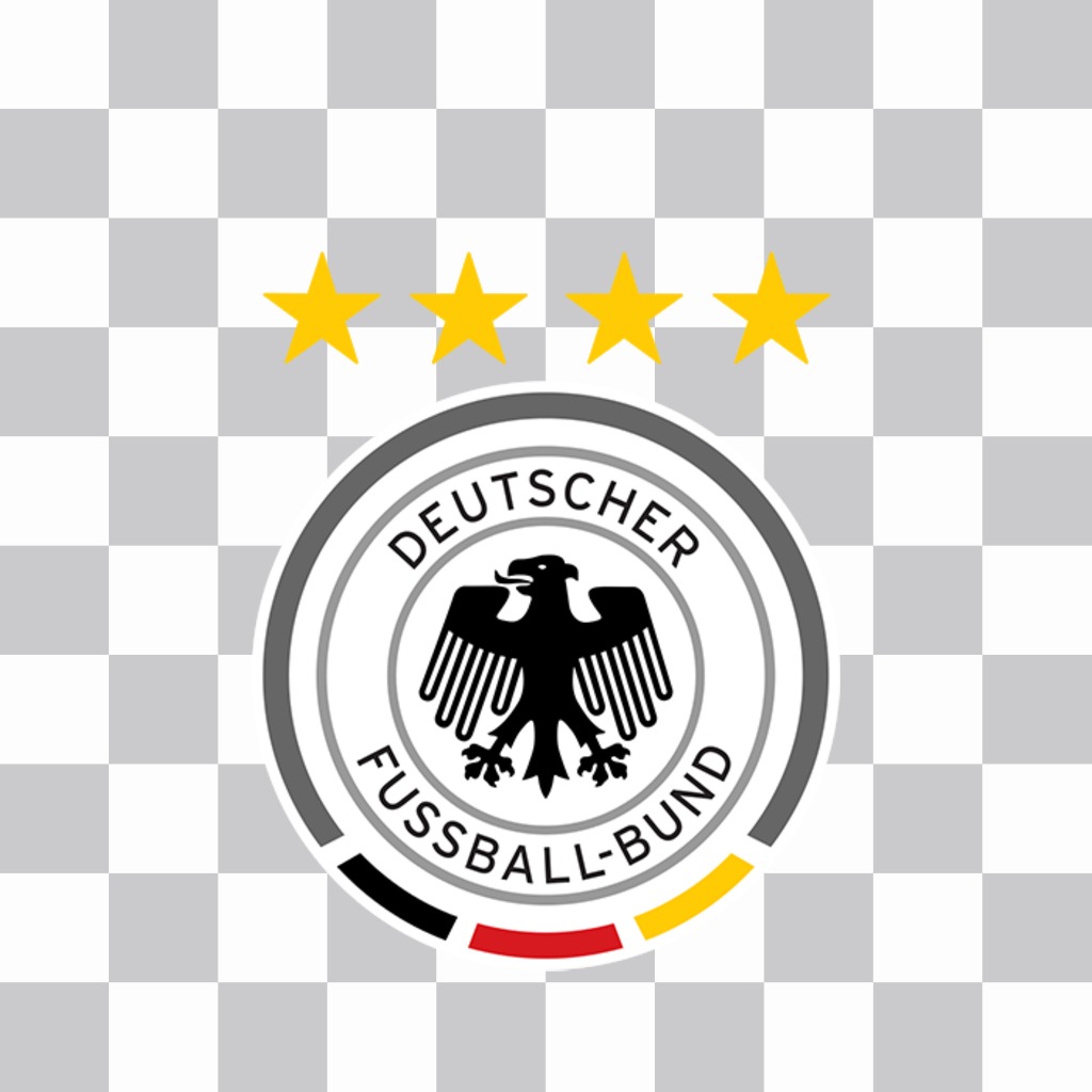 Gratuit effet photo avec le logo de lautocollant en ligne de la sélection allemande que vous pouvez ajouter sur vos images le logo de léquipe nationale de football Allemagne et partager cet effet photo avec vos amis pour soutenir cette..