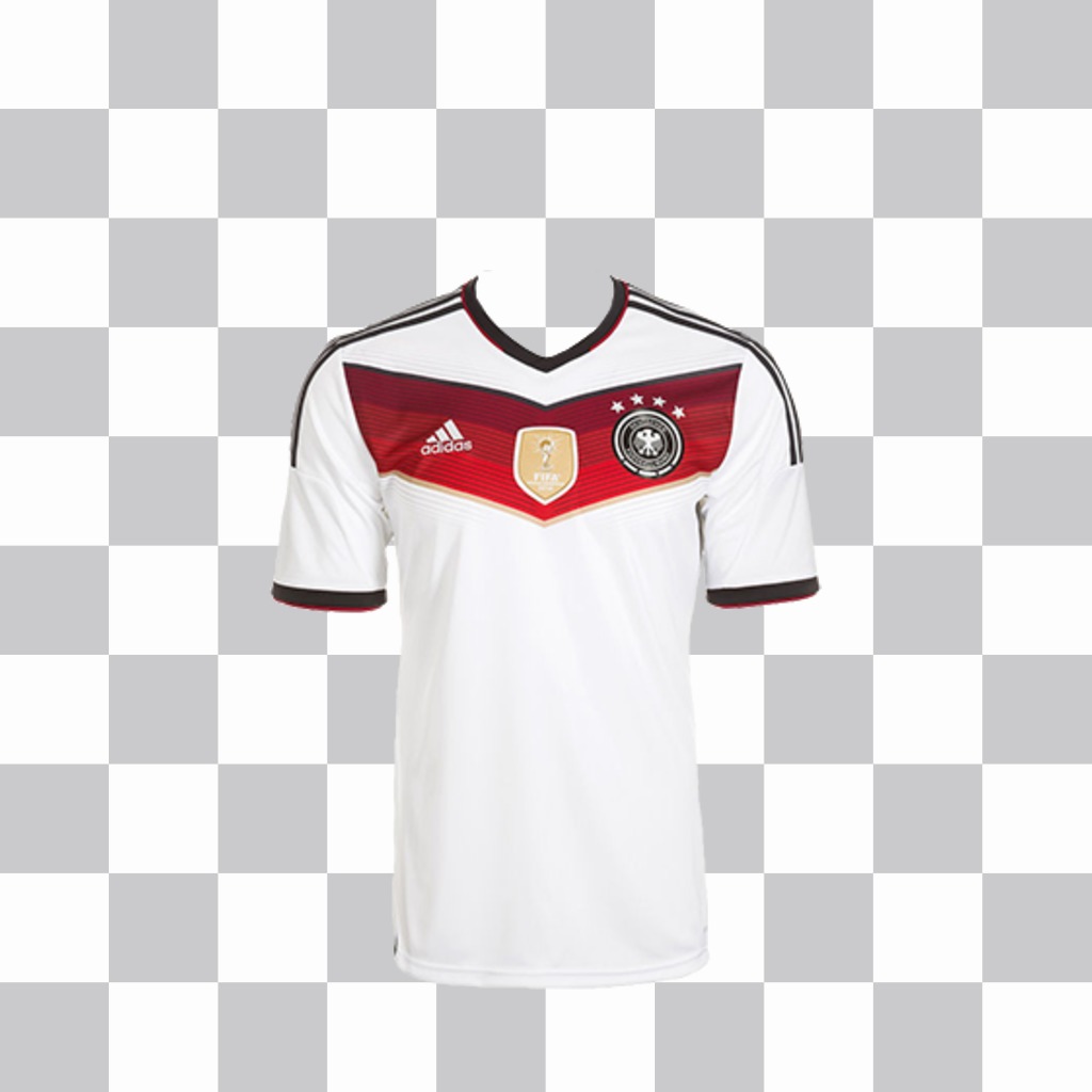 Effet photo pour mettre la chemise pour lAllemagne sur vos photos ..