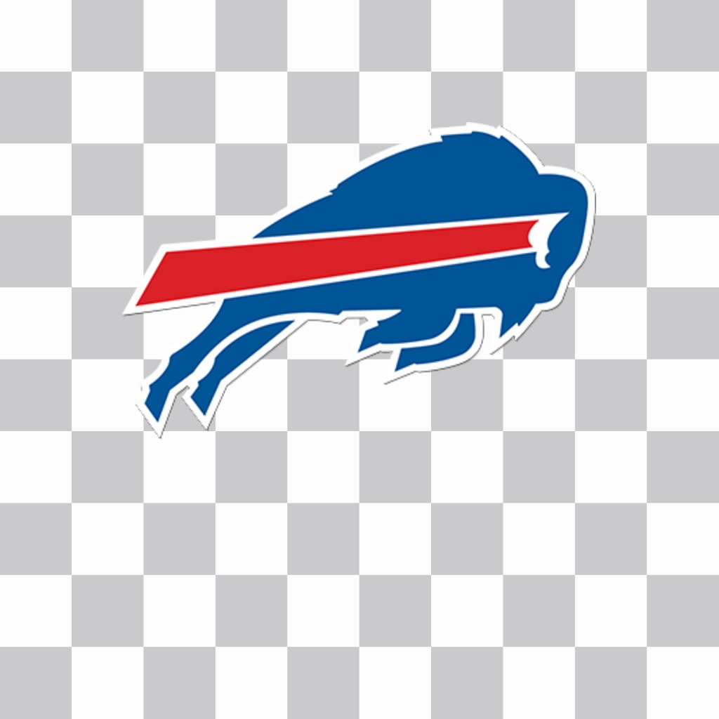Autocollant avec logo de Bills de Buffalo que vous pouvez coller sur vos photos ..