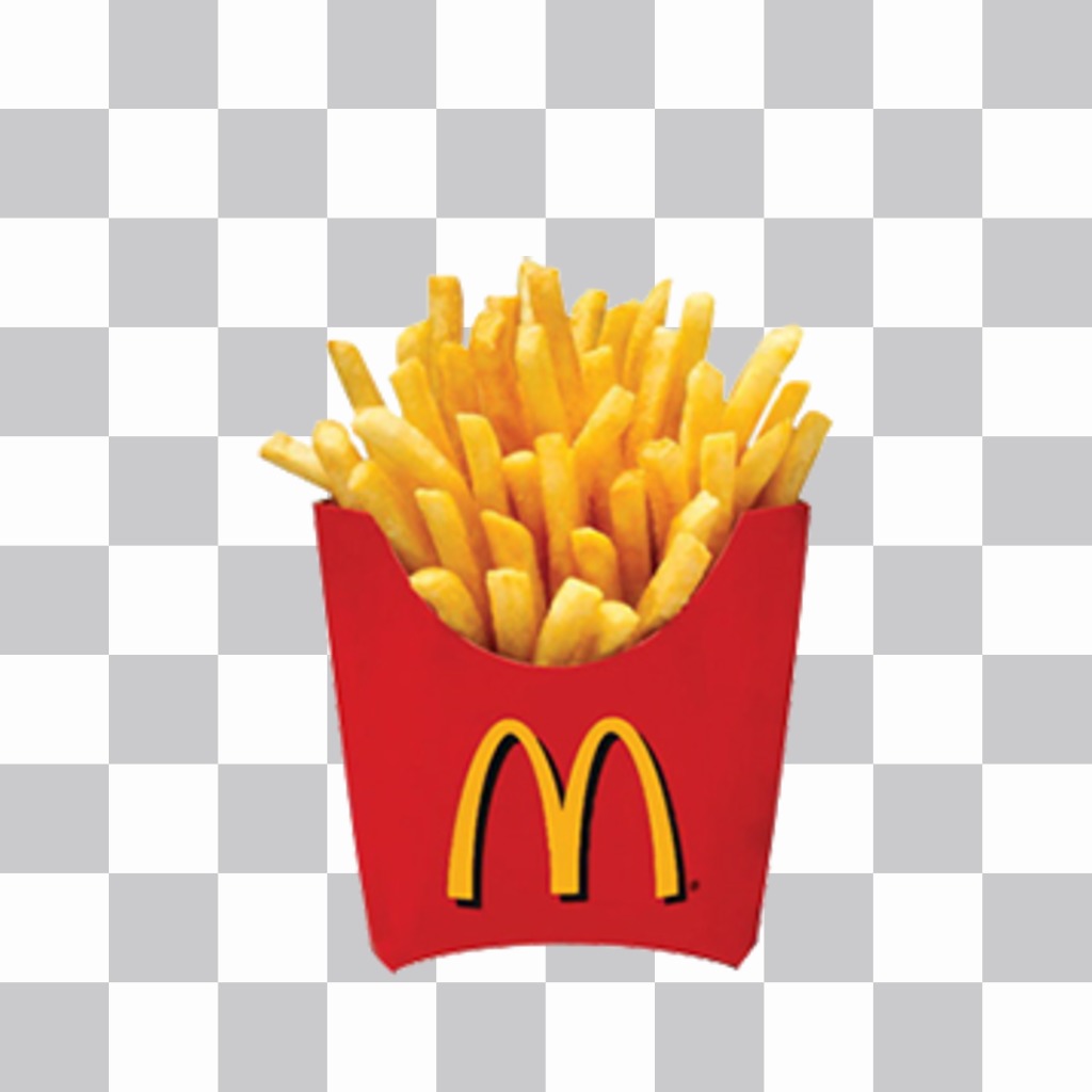 sticker décoratif pour coller les pommes de terre McDonalds sur vos photos ..