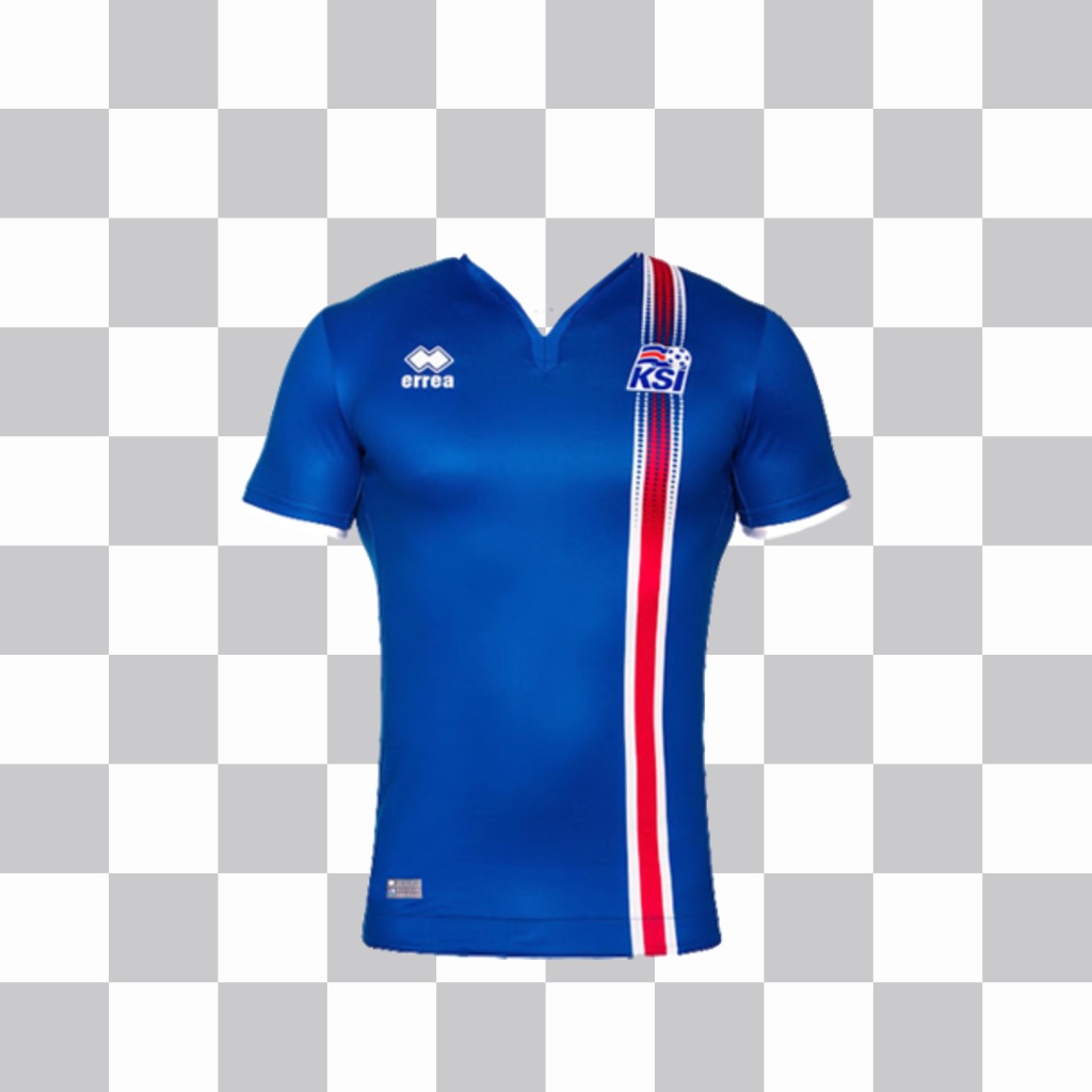 Effet photo pour ajouter le maillot de léquipe de football Islande ..