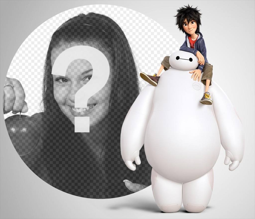 Ajoutez votre photo gratuitement avec les personnages de Big Hero 6 avec effet éditable cet effet de votre photo et dêtre avec Baymax et Hiro Hamada du film danimation Disney Big Hero 6. Cet effet est gratuit et parfait pour les fans de ce..