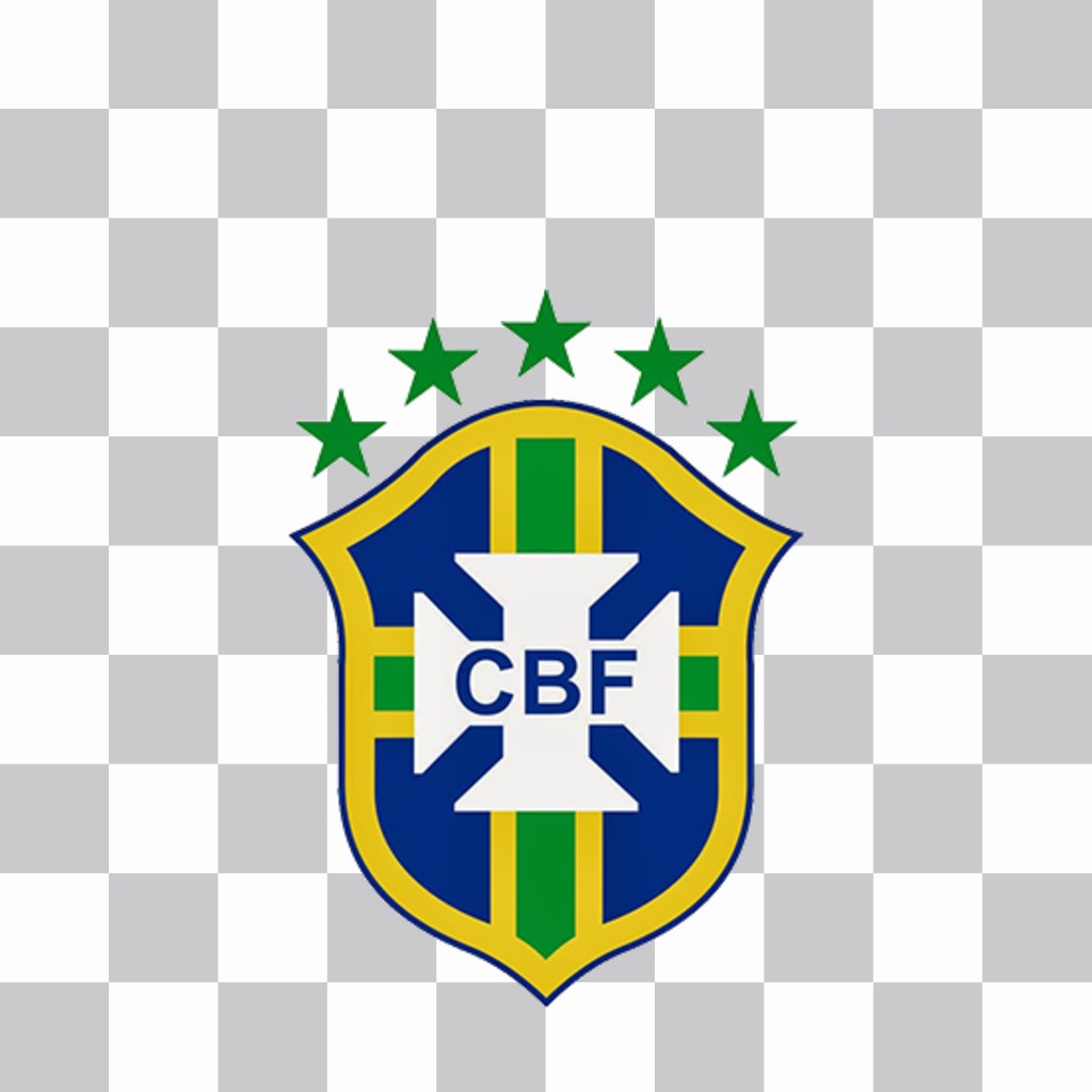 Bouclier de léquipe nationale de football du Brésil pour ajouter sur vos photos ..