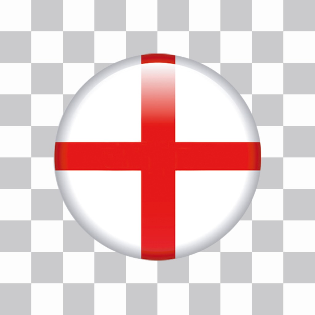 Angleterre drapeau en forme de bouton pour coller sur leffet des images ..