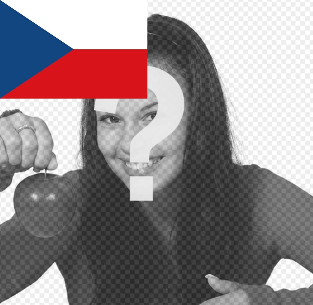 Effet photo pour mettre le drapeau de la République tchèque dans le coin de votre photo ..