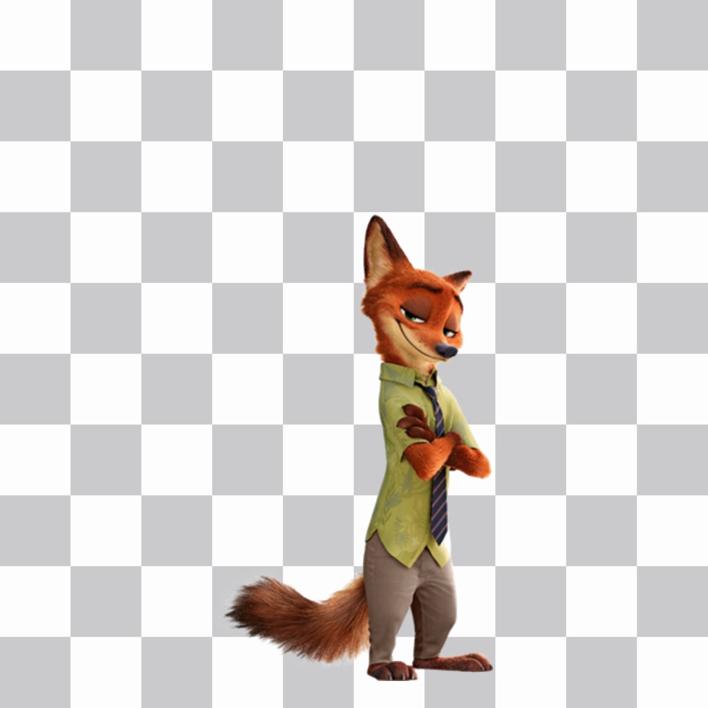 Coller Nick Wilde, le renard de Zootopia dans vos photos avec cet effet ..