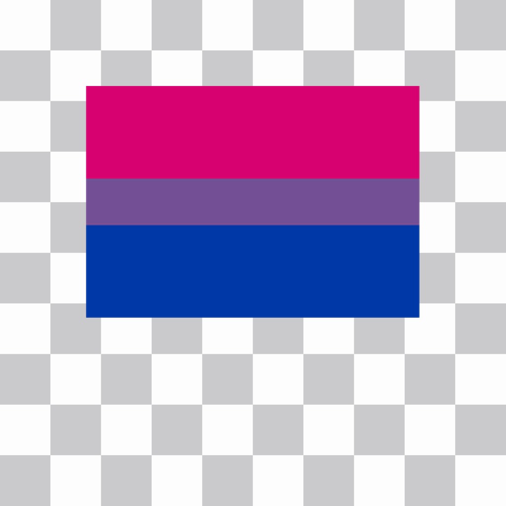 Drapeau de la bisexualité pour coller des photos comme un autocollant en ligne ..