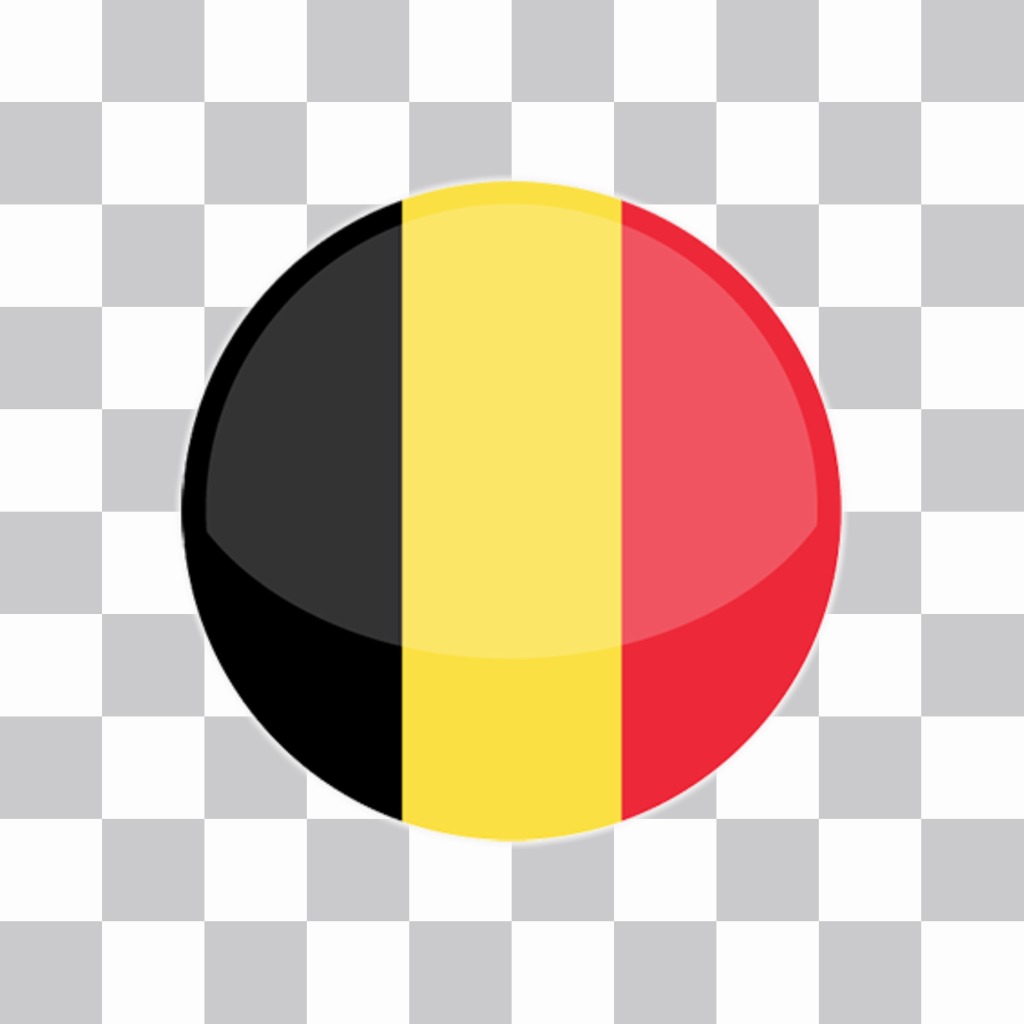 Bouton de drapeau de la Belgique pour décorer vos photos pour le soutien ..