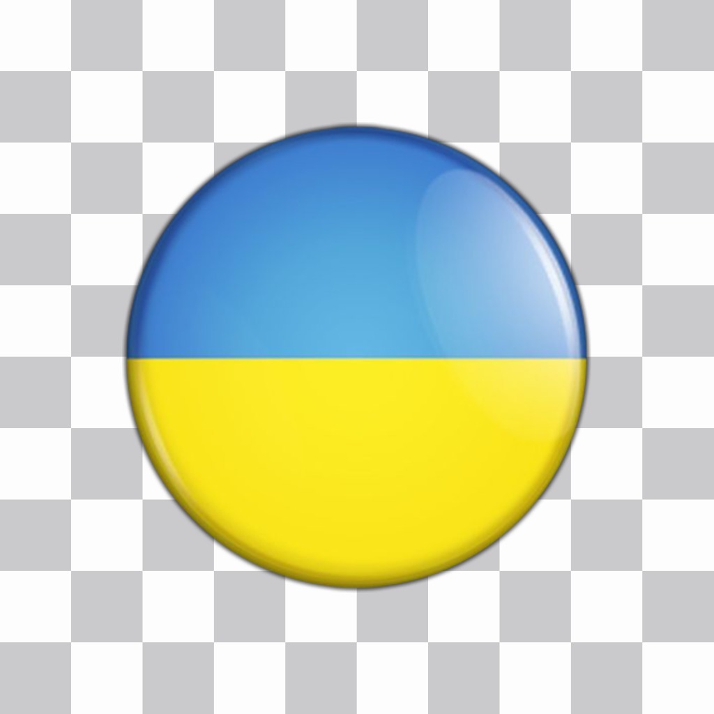 drapeau Ukraine bouton pour coller et décorer vos photos ..