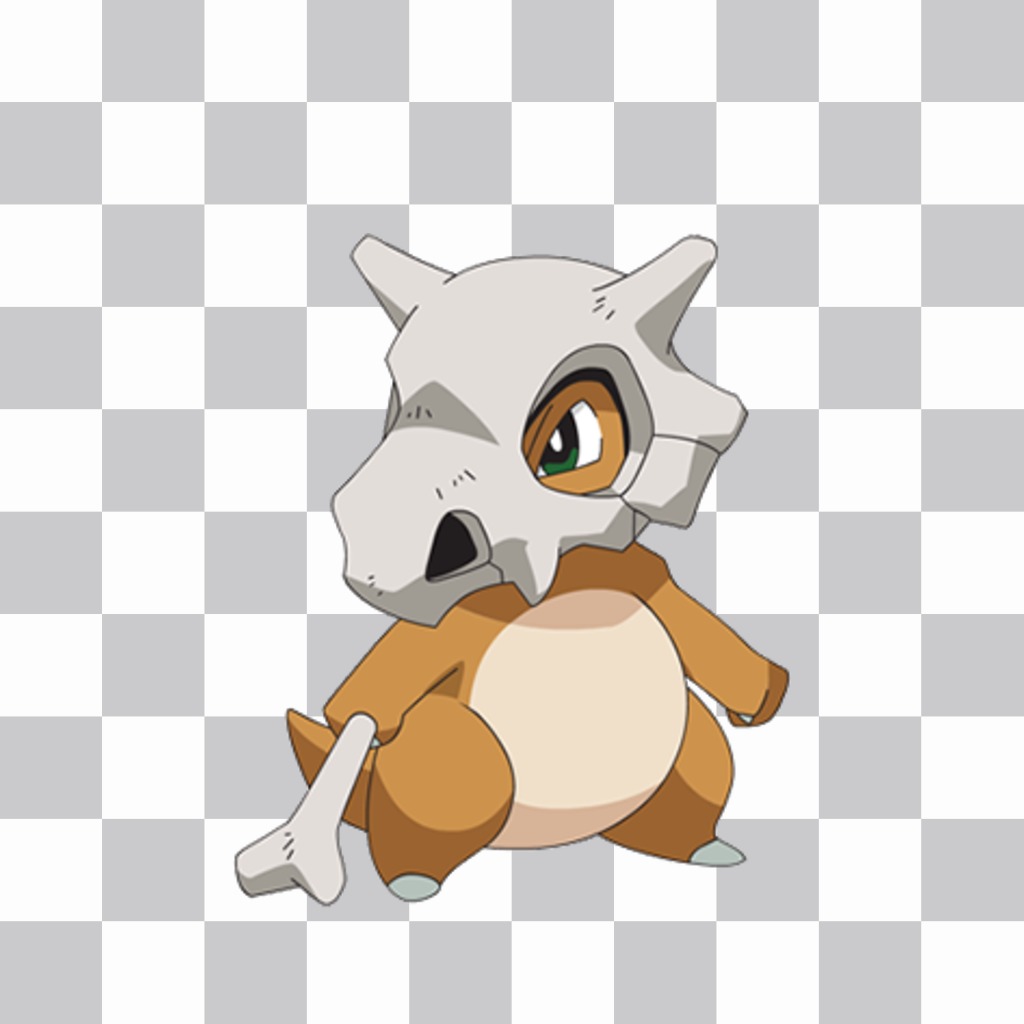 Mettez vos photos Pokemon Cubone comme un autocollant ..