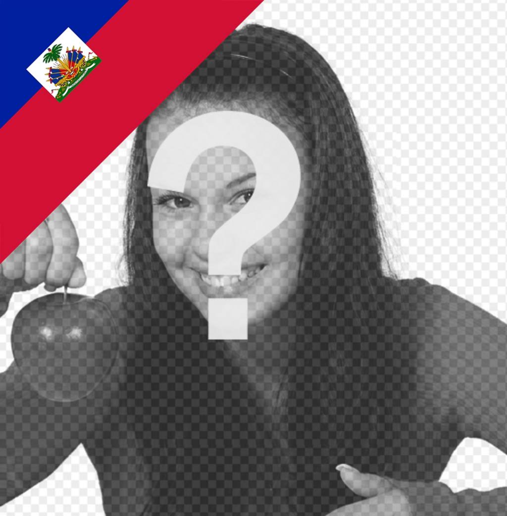 Mettez dans le coin de vos photos le drapeau dHaïti avec cet effet en ligne ..
