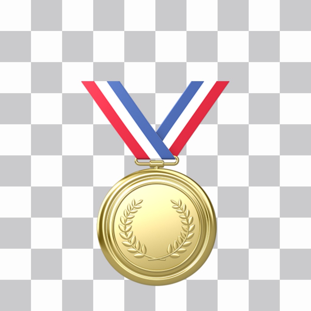 Médaille dor pour coller dans vos images en ligne ..