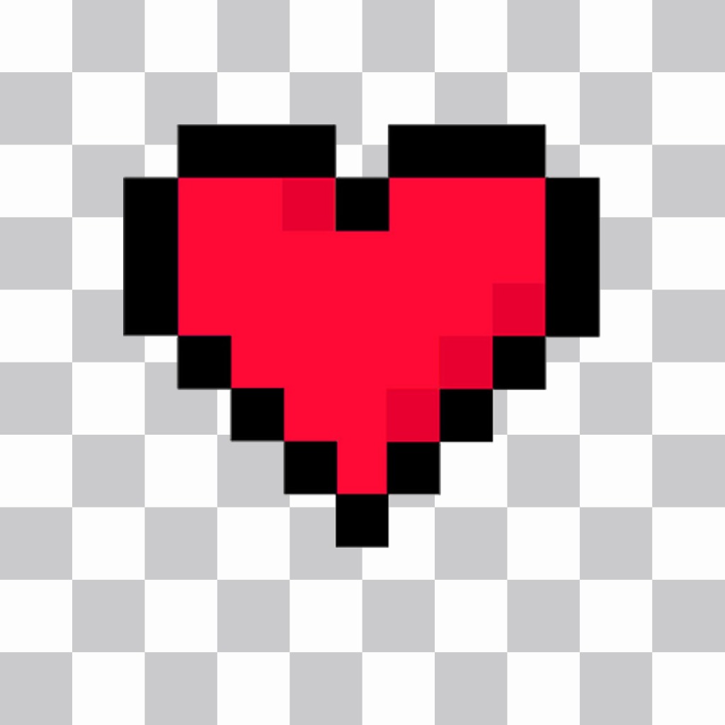 coeur de Pixel pour coller dans vos images comme un effet ..