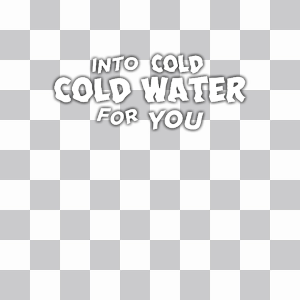 Ajouter la phrase de la chanson EAU FROIDE de Justin Bieber en Photomontage de vos photos pour personnaliser votre photo et dajouter la phrase "Into Cold Water For You" la chanson de Justin Bieber et Major Lazer comme un sticker décoratif et libre, et partager avec vos amis si vous êtes un fan de ces artistes musicaux..