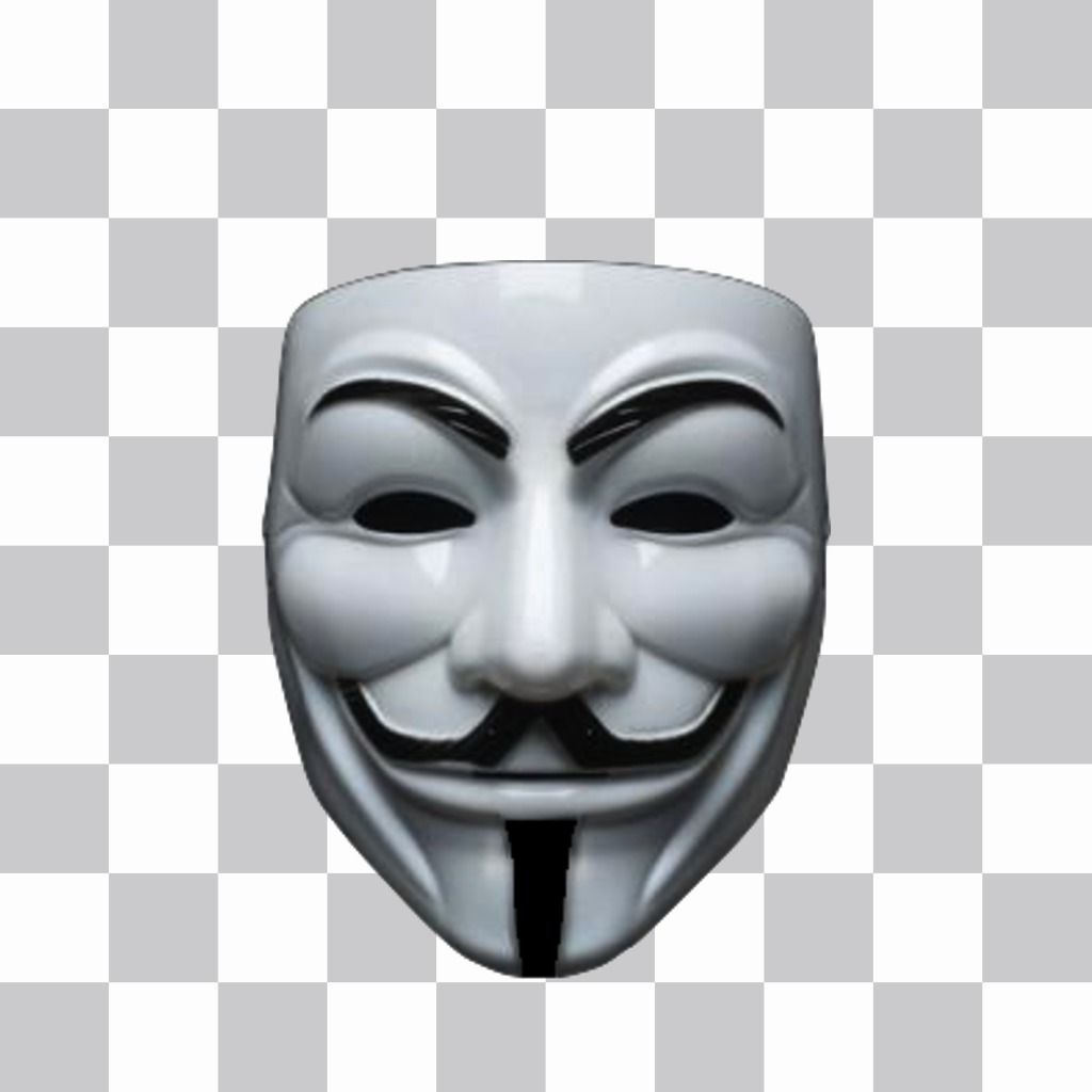 Autocollant de masque Anonymous pour ajouter à vos photos en ligne 