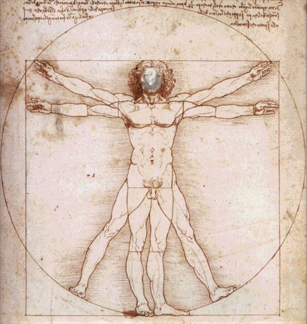 Votre visage dans le fameux Homme de Vitruve de Léonard de Vinci, qui cadre avec de..