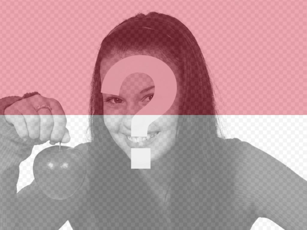 Photo collage de mettre le drapeau indonésien jusqu'à la photo que vous..