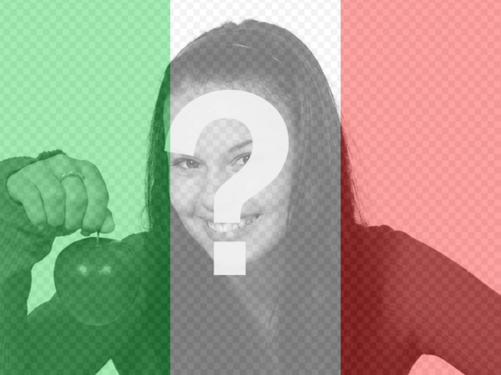 Montages photo du drapeau de l'Italie en ligne ..