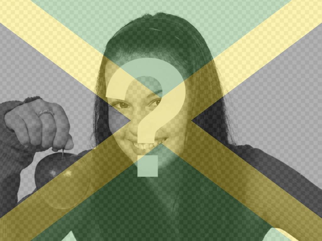 Collage de mettre le drapeau de la Jamaïque avec votre..