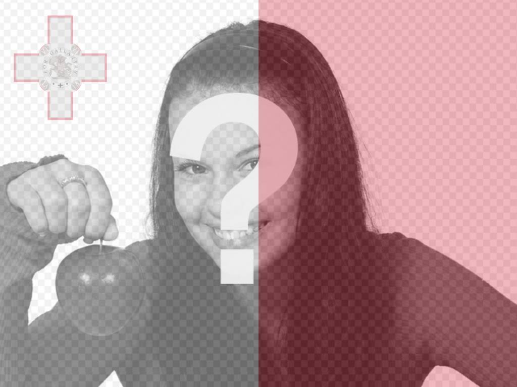 Photo collage de mettre le drapeau de Malte avec votre photo de..