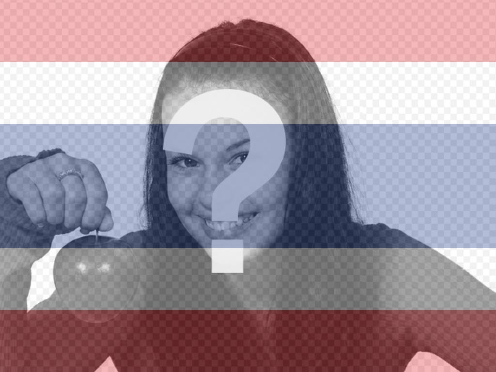 Modèle pour un collage peinture faciale ou une photo dans la transparence avec le drapeau de la Thaïlande, il suffit de télécharger la photo, de l'éditer en ligne et vous pouvez enregistrer ou envoyer à vos amis par..